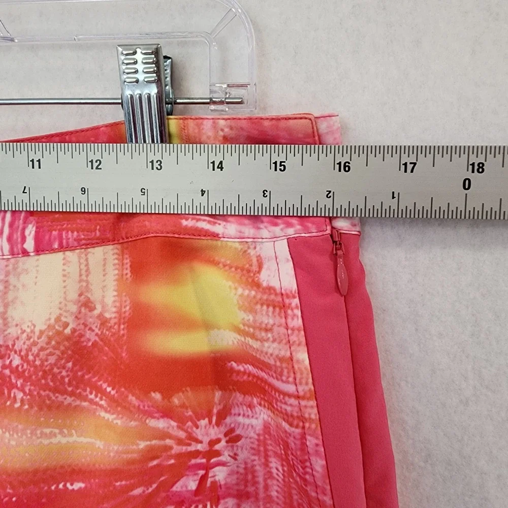 EP Pro Golf Skort Womens 10 Pink Orange‎ Abstract Brushstroke Performance Skirt